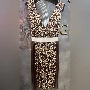 NWOT Alberta Ferretti Leopard Maxi Dress size 6